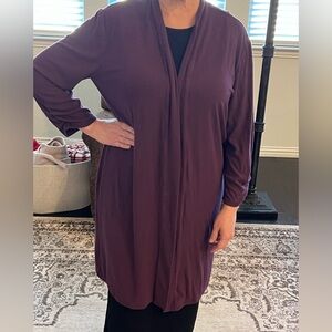 Purple Long Sleeve Cardigan/Robe